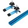 POWERTEC 71169 48Inch Universal TTrack with 2 HoldDown Clamps anodized blue