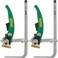 MICROJIG MatchFit Ratchet Clamp 2PACK 7Inch Capacity AntiPivot Spring Quick Release Trigger NoMar Clamp Pad Compatible with Dovetail System Track Saw Guide Rails DVC700RAPX2