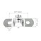 Hordion 50Pcs 516 Two Hole Strap U Bracket M8 Rigid Pipe Strap Stainless Steel Conduit Clamp for Fixing Pipe