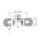 Hordion 50Pcs 516 Two Hole Strap U Bracket M8 Rigid Pipe Strap Stainless Steel Conduit Clamp for Fixing Pipe
