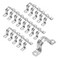 Bonsicoky 30Pcs M25 Rigid Pipe Strap 1 Inch Stainless Steel 2 Holes Cable U Bracket Pipe Clamp for Fixing Pipe or Cable 071 Width