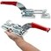 MOUYAT 2 Pack Heavy Duty Toggle Clamp 4000Lbs Capacity Pull Toggle Latch Clamp with Adjustable Threaded U Bolt 40370 Self Lock Toggle Clamp Tool for ToolBox Case