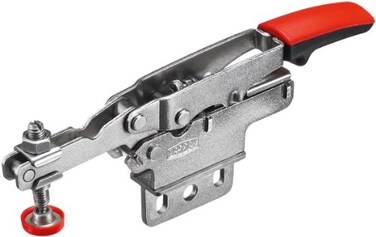 BESSEY STCHV20 Horizontal AutoAdjust Toggle Nickel Plated Clamp Vertical Flange Silver
