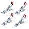 POWERTEC 4PK Toggle Clamp 220 lbs Holding Capacity 4001 Adjustable Pull Action Latch for Smoker Tool Box Woodworking Jigs and Fixtures Cabinet Tool box Door 20311