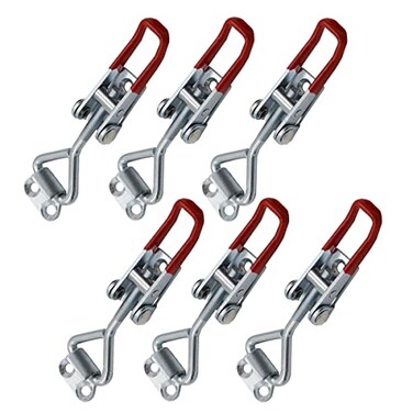 MIKMAYTOO Toggle Latch Clamp 4002 Style550Lbs Holding CapacityToggle LatchesAdjustable Heavy Duty Medium Latch for Smoker lidToolBox Cases and More R40026PCS
