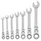 CRAFTSMAN 7Piece SAE Flex Reversible 72tooth Ratchet Set Chrome Finish CMMT87010