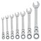 CRAFTSMAN 7Piece SAE Flex Reversible 72tooth Ratchet Set Chrome Finish CMMT87010