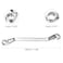 HARFINGTON Offset Extra Long Box End Wrench 11 x 13 mm Metric 12 Point 75 Degree Offset Double End Box Ratcheting Wrench Carbon Steel Polished Long Spanner Tools
