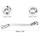 HARFINGTON Offset Extra Long Box End Wrench 11 x 13 mm Metric 12 Point 75 Degree Offset Double End Box Ratcheting Wrench Carbon Steel Polished Long Spanner Tools