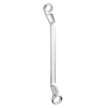 HARFINGTON Offset Extra Long Box End Wrench 14 x 17 mm Metric 12 Point 75 Degree Offset Double End Box Ratcheting Wrench Carbon Steel Polished Long Spanner Tools