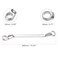HARFINGTON Offset Extra Long Box End Wrench 16 x 18 mm Metric 12 Point 75 Degree Offset Double End Box Ratcheting Wrench Carbon Steel Polished Long Spanner Tools