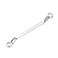 HARFINGTON Offset Extra Long Box End Wrench 16 x 18 mm Metric 12 Point 75 Degree Offset Double End Box Ratcheting Wrench Carbon Steel Polished Long Spanner Tools