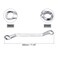 uxcell Offset Double Box End Wrench 18mm x 21mm Metric 12 Point Highcarbon Steel Chrome Plated Box Wrenches