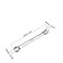 Utoolmart 2Pcs Flare Nut Wrench 8mm x 10mm Metric Double Open End Wrench