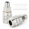 GASHER 2PCS 12Inch Male Industrial Coupler 12 Basic Flow Quick Connect Air Coupler