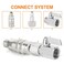 GASHER 2PCS 12Inch Male Industrial Coupler 12 Basic Flow Quick Connect Air Coupler