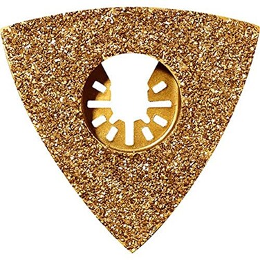 Rockwell RW8923 Sonicrafter Oscillating Multitool Triangular Carbide Grit Rasp Blade with Universal Fit System Gold