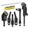 CIGOTU 17Pcs Tools Flexible Drill Bit ExtensionInclude 3Pcs Rotatable Socket Adapter 2Pcs Hex Shank 105 Right Angle Drill Attachment 10 Short Screwdriver Bits 90 Angled Bits Bendable Drill Bit Extensi