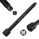 FOCMKEAS 12 Drive by 15 Impact Extension Bar with Locking Pin Impact Socket Extension CRMO Steel