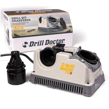 Drill Doctor DD750X Electric Drill Bit Sharpener 33234 HighSpeed Portable Steel Masonry Carbide Cobalt TinCoated Bits Adjustable Angles