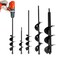 DEEGETEL Auger Drill Bit for Planting 4 Pack Garden Ground Earth Spiral 38 Hex Drive Drill Easy Bulb Post Hole Digger Flowers Metal Bedding Digging Plant Rapid Planter Tool