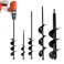 DEEGETEL Auger Drill Bit for Planting 4 Pack Garden Ground Earth Spiral 38 Hex Drive Drill Easy Bulb Post Hole Digger Flowers Metal Bedding Digging Plant Rapid Planter Tool