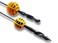 Rack-A-Tiers RackATiers Bumper Balls Drill Alignment Tool 112 and 2 Kit Drill Bit Ball for Electricians Flex Bit Bumper Ball Flex Auger Ball BB1520