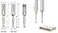Amana Tool 215005 Solid Carbide Brad Point Dowel Drill Bit Doweling Boring Drill Bits 5 mm Dia x 575 mm L Right Hand