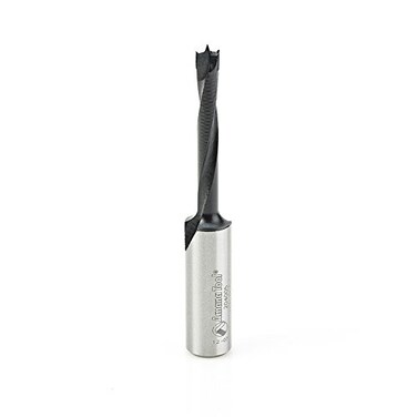 Amana Tool 204005 Carbide Tipped Brad Pt Boring Bit RH 5mm Dia x 70mm Long x 10mm Sh