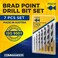 Fisch Premium Brad Point Drill Bit Set HighAccuracy Woodworking Bits with Beveled Edges for Smooth TearFree Holes Ideal for Pros DIY Made in Austria 7 Pcs Set Inc 18 to 12