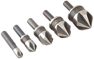 IRWIN Tools 1877791 Black Oxide Countersink Drill Bit 5Piece Set