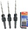 FTG USA 3 Pc 6 964 Adjustable Wood Countersink Drill Bit Set