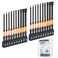 toolant Toolant Impact Allen Wrench Drill Bit Set 20pcs Metric SAE 14 HexShank S2 Steel Hex Bits CNC Machined Tips with Magnetism 4 Long with Storage Box