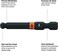 Railer BallEnd Hex 516 Impact Driver Bit Allen Wrench Drill Hex Bits 14 Quick Release S2 Steel 2 inch 516 BallEnd Hex Bits 5 Pack