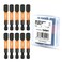 toolant 516 Impact Hex Bits Set 10pcs 14 HexShank Allen Wrench Drill Bit Set S2 Steel CNC Machined Tips with Magnetism 2 Long with Storage Box