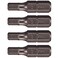 VEGA Industries VEGA 532 HEX Tamper Proof 1 Inch Security Bits Professional Grade Inch Hex Shank HEX 532 Security Bits 125HT1064A4 Pack of 4