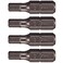 VEGA Industries VEGA 532 HEX Tamper Proof 1 Inch Security Bits Professional Grade Inch Hex Shank HEX 532 Security Bits 125HT1064A4 Pack of 4