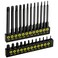 InPower 24 PCS Security Bit Set S2 Steel Tamper Proof Star Bits Set 1 and 3 Long Drill Bit with Bit Holder T5 T40 Includes T20 and T25 Torx Bit