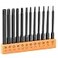 InPower Torx Bit Set 12Piece Security S2 Steel Tamper Proof Star with Bit Holder 3 Long Drill Bit 14 Hex Shanks