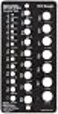 IRWIN Drill Bit Gauge 116to12Inch 29Hole 12092