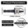 HOHXEN Keyless Mini 3Jaw Drill Chuck Screwdriver Adapter with Quickchange 14 Hex Shank to Hold Straightshank 0336mm Drill Bits Milling Cutters for Microproduction One Chuck Not Three