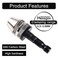 HOHXEN Keyless Mini 3Jaw Drill Chuck Screwdriver Adapter with Quickchange 14 Hex Shank to Hold Straightshank 0336mm Drill Bits Milling Cutters for Microproduction One Chuck Not Three