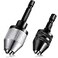 Honoson Keyless Drill Chuck Bit 14 Inch Hex Shank Keyless Drill Chuck Fast Change Converter Extension Screwdriver Adapter in 0365 Mm 0336 mm for Tool Attachment2 Pieces