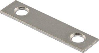 Hardware Essentials 853461 Mending Plate Stainless Steel 2 x 12 2 Pack