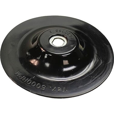 Makita 7430258 5 Plastic Backing Pad Black
