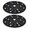 SG Store 2Pcs 6Inch Sander Backing Pad Savers 80Hole Self Adhesive Sponge Protective Pad Compatible with Bosch Compatible with Gex 150 Black 150mm