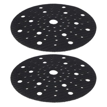 SG Store 2Pcs 6Inch Sander Backing Pad Savers 80Hole Self Adhesive Sponge Protective Pad Compatible with Bosch Compatible with Gex 150 Black 150mm