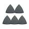 Fein Sanding Sheets with Hook Loop Attachment Aluminum Oxide Full Resin Bond MultiMaterial Use Unperforated 60 Grit 318 Edge Length 5Pack 63717082049