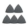 Fein Sanding Sheets with Hook Loop Attachment Aluminum Oxide Full Resin Bond MultiMaterial Use Unperforated 60 Grit 318 Edge Length 5Pack 63717082049
