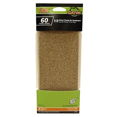 Ali Industries ALI INDUSTRIES 5043 Gator 6 Pack 323 x 9 60 Grit Aluminum Oxide Sanding Sheets